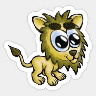 Lion (Animal Alphabet) Sticker